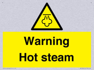 Warning Hot steam